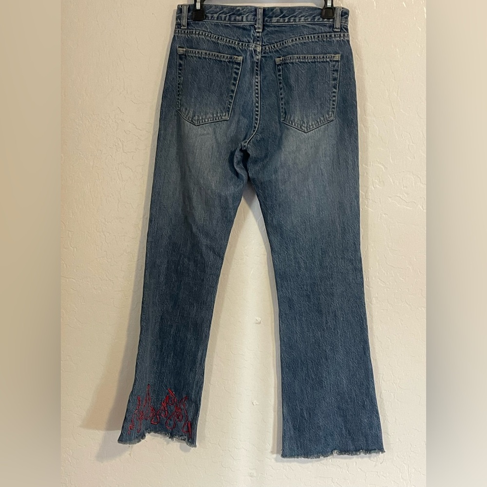Gap Classic Blue Women's Jeans low rise flare - Picture 3 of 4